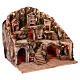 Village setting for Neapolitan Nativity scene 50x80x60 cm s3