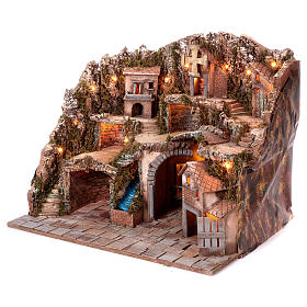 Borgo per presepe Napoletano 70x85x60 cm