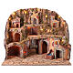 Village setting for Neapolitan Nativity scene 70x85x55 cm s1