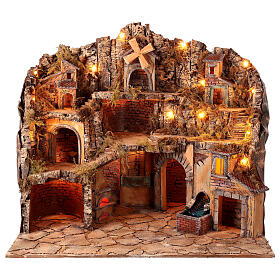 Décor crèche napolitaine 70x85x55 cm