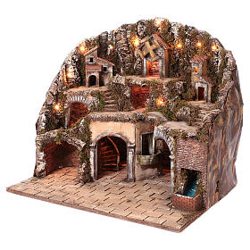 Presepe Napoletano: Ambientazione presepiale napoletana 70x85x55 cm Presepe Napoletano: Ambientazione presepiale napoletana 70x85x55 cm