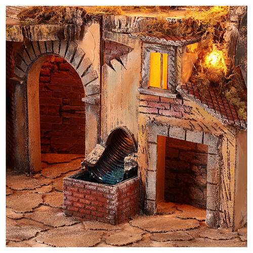 Ambientazione presepiale napoletana 70x85x55 cm 2
