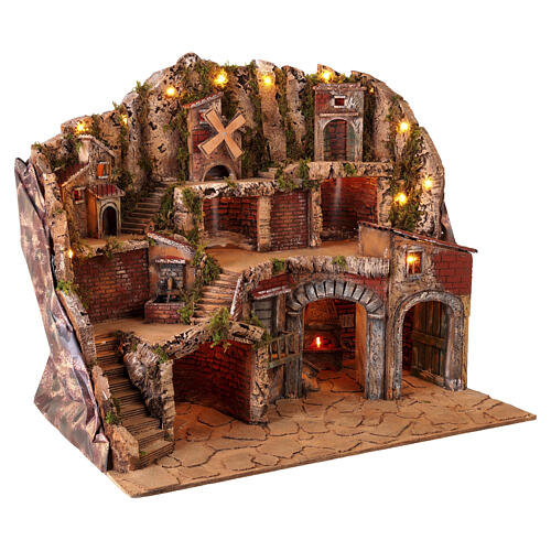 Borgo per presepe napoletano 65x70x65 cm 5