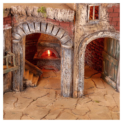 Borgo per presepe napoletano 65x70x65 cm 7
