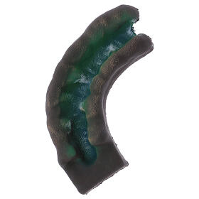 Zakręt rzeki w prawo do szopki, z korka, 5x15x15 cm