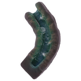 Zakręt rzeczny lewy do szopki, z korka, 5x15x15 cm