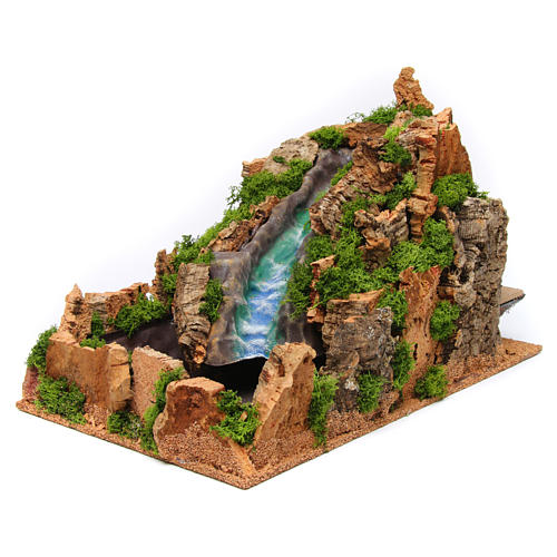 Wasserfall, Krippenzubehör, 25x25x40 cm 2