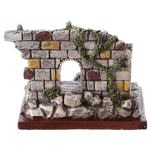 Stone ruins 10x10x10 cm in resin for Nativity Scene 3