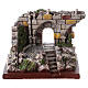 Nativity Scene ruins setting in resin 10x10x10 cm s1