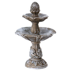 Fontaine décorative 10x3x3 cm résine pour crèche
