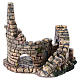 Crumbling Stone Tower 11x10x10 cm Resin for Nativity s3