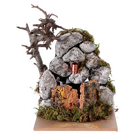 Fontes de Água para Presépio: Chafariz com bomba para presépio 10x10x15 cm Fontes de Água para Presépio: Chafariz com bomba para presépio 10x10x15 cm