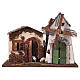 Windmill with small engine 30x40x20 cm for Nativity Scene s1