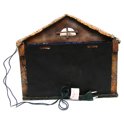 Hut with sky 25x35x25 cm for Neapolitan Nativity Scene 4