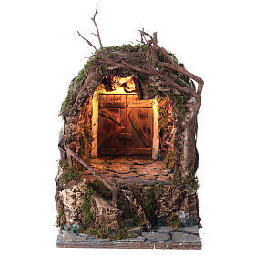Round hut 30x30x25 cm for Neapolitan Nativity Scene