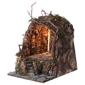 Round hut 30x30x25 cm for Neapolitan Nativity Scene