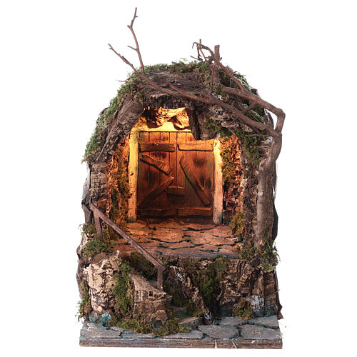 Round hut 30x30x25 cm for Neapolitan Nativity Scene 1
