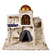 Dom arabski ze schodami i łukiem 25x25x20 cm, szopka z Neapolu s1