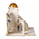Dom arabski ze schodami i łukiem 25x25x20 cm, szopka z Neapolu s4
