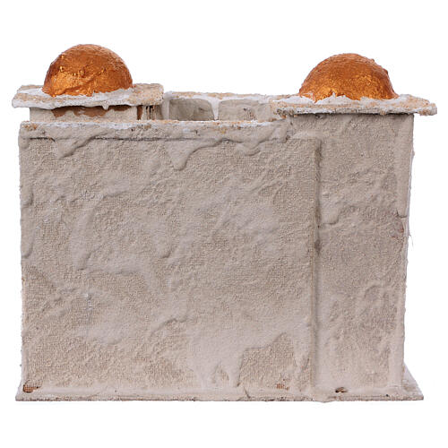 Arabski dom z dwiema wieżami, 25x30x20 cm, szopka neapolitańska 4