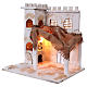 Arabian style house with pillars for Nativity scene 37x35x30 cm s2