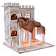 Arabian style house with pillars for Nativity scene 37x35x30 cm s3