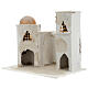 Arab house with domed painted in gold for Nativity scene 30x30x20 cm s2
