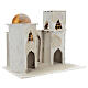 Arab house with domed painted in gold for Nativity scene 30x30x20 cm s3