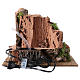 Watermill with cork rocky effect for Nativity scene 24x30x22 cm s3