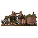 Nativity Scene setting with river, houses and cave 20x75x50 cm s5