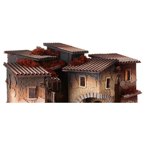 Tiled Roof Homes Nativity Setting 40x70x45 cm 5