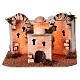 Casas em miniatura estilo palestino cortiça com luz 20x25x10 cm s1