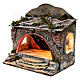 Stable with sky battery and electricity-powered for Neapolitan Nativity scene 35x35x25 cm s2