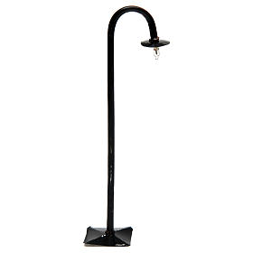 Lampione da strada curvo con piatto 22 cm presepe fai da te - 12V
