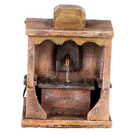 Electric fountain with dome for nativity scene, 20x15x15 cm