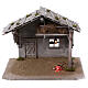Nativity Stable, Koblitz model in wood with fire light effect, for 13-15 cm nativity s1