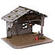 Nativity Stable, Koblitz model in wood with fire light effect, for 13-15 cm nativity s3