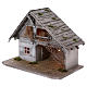 Nativity Stable, Pirk model in wood with light, for 10-13 cm nativity s3