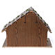 Nativity Stable, Pirk model in wood with light, for 10-13 cm nativity s5