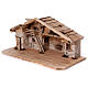 Establo modelo Titisee de madera para belén 12-16 cm s3