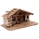 Nativity Stable, Titisee model, in wood for 12-16 cm nativity s5