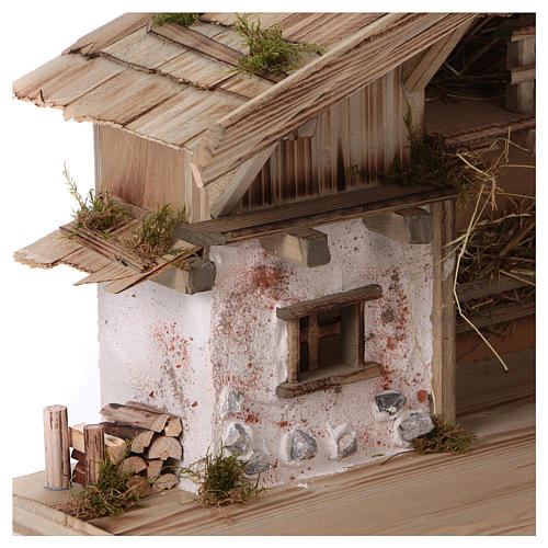 Flachau stable in wood for Nativity Scene 9-11 cm 4