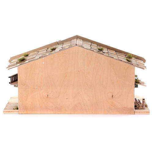 Establo modelo Flachau de madera para belén 9-11 cm 6