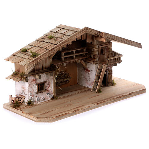 Stajenka model Flachau, z drewna, do szopki 9-11 cm 5