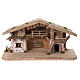 Stable, Flachau model, in wood for 9-11 cm nativity s1