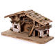 Stable, Flachau model, in wood for 9-11 cm nativity s3