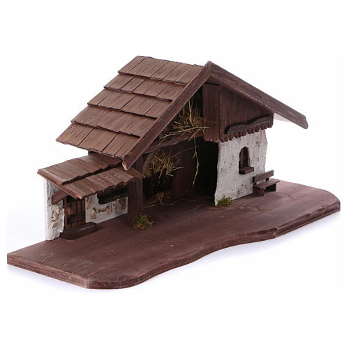Osser stable in wood for Nativity Scene 11-13 cm 5