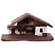 Osser stable in wood for Nativity Scene 11-13 cm s1