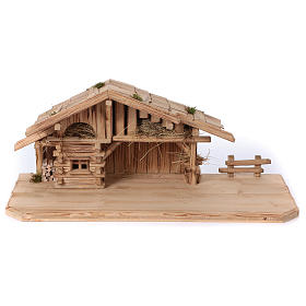 Plosberg stable in wood for Nativity Scene 9-11 cm