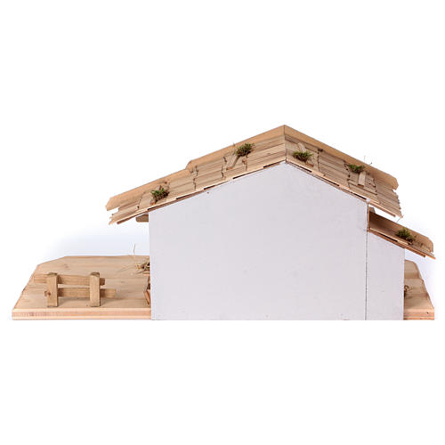 Establo modelo Plosberg de madera para belén 9-11 cm 6